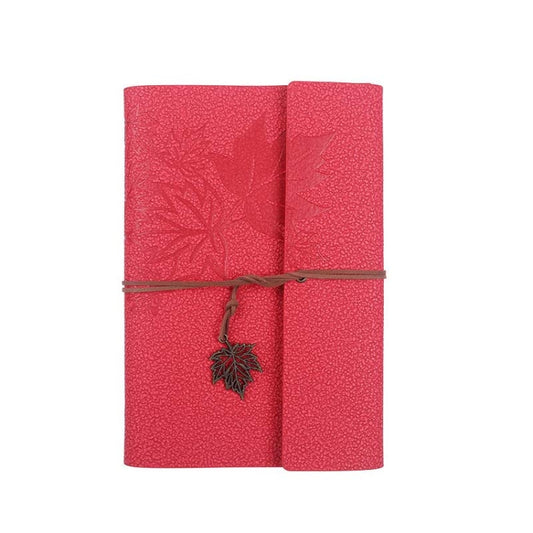 PU Maple Retro Straps Handbook Loose-leaf Notebook, A6