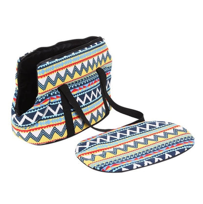 Retro Pet Carrying Bag Comfortable & Breathable Backpack For Cats And Dogs, S 45x21x22cm