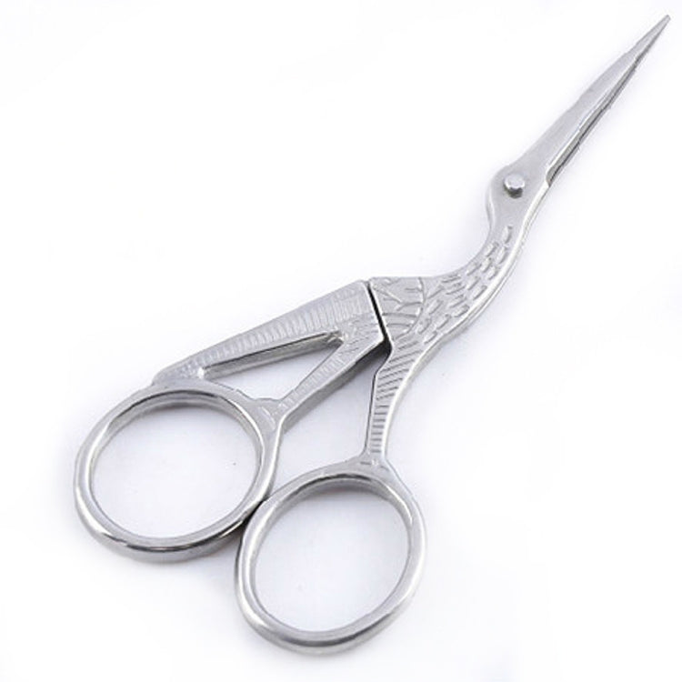 Crane Tailor Scissor Cross Stitch Retro Craft Sewing Scissor, Silver