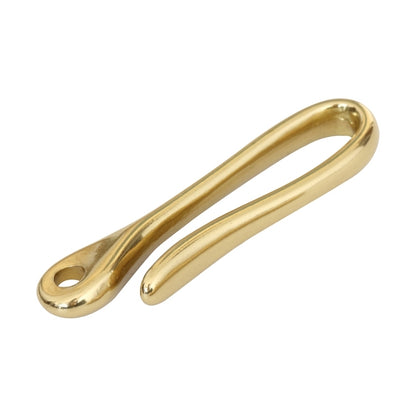 Retro Solid Brass Key Chain Key Ring Belt U Hook Wallet Chain Fish Hook