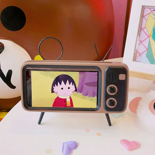 Retro Desktop Lazy Live TV Phone Holder compatible with 4.7~6.2 inch Display Mobile Phone, Only Holder