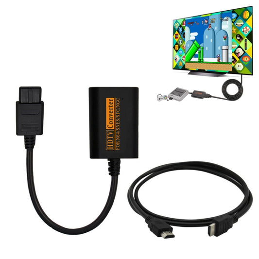 720P Retro Game Console Video Converter HDMI Converter compatible with NGC/N64/SNES/SFC
