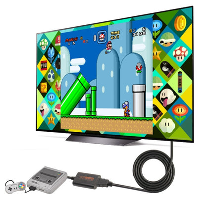 720P Retro Game Console Video Converter HDMI Converter compatible with NGC/N64/SNES/SFC