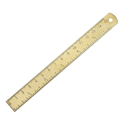 Brass Retro Drawing Ruler Measuring Tools, 0-15cm Ruler