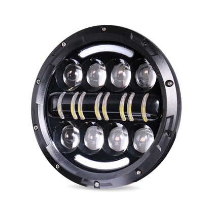 7 Inch Motorcycle Retro Modified Headlights Day Trip LED Far Near Beam Lights Compatible with Wrangler / Harley, Day Trip LED Far Near Beam Lights