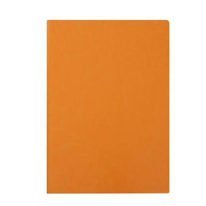 Imitation Leather Business Notebook Retro Notebook, Yellow A5