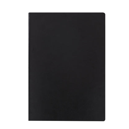Imitation Leather Business Notebook Retro Notebook, Black A5