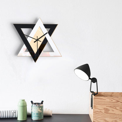 Personality Creative Wall Clock Retro Silent Minimalist Decorative Clock, Retro Silent Clock