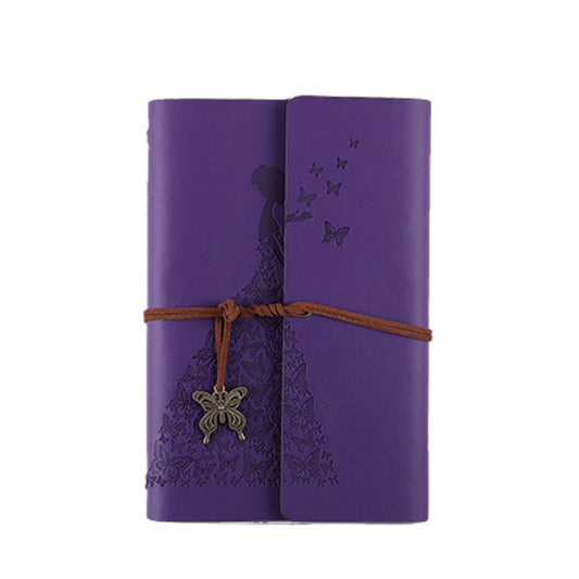 Skirts Beauty Hand Account Book Diary Book Retro Notepad, Small Purple