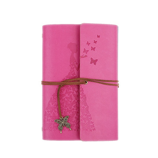 Skirts Beauty Hand Account Book Diary Book Retro Notepad, Large Pink