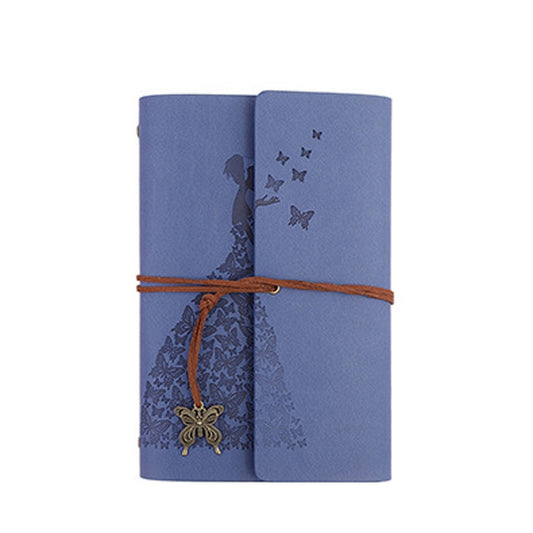 Skirts Beauty Hand Account Book Diary Book Retro Notepad, Large Lake Blue