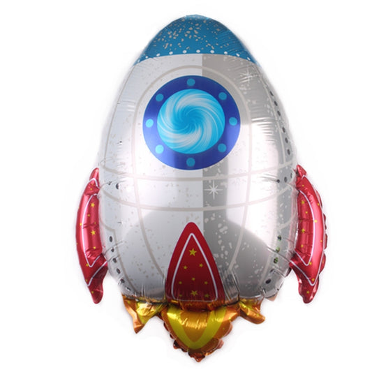 10 PCS Space Aluminum Film Balloon Children Decorate Birthday Party Decoration Balloons,Style:, Space Rocket