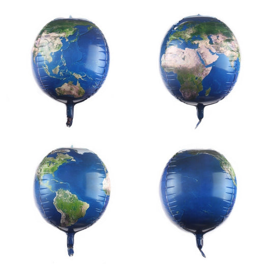 10 PCS Space Aluminum Film Balloon Children Decorate Birthday Party Decoration Balloons,Style:, Earth