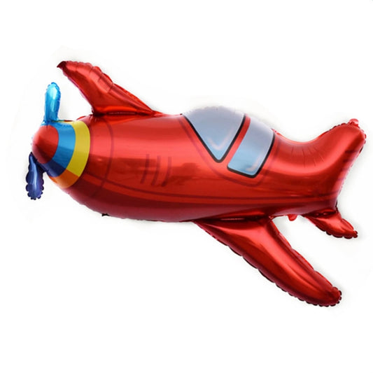 10 PCS Space Aluminum Film Balloon Children Decorate Birthday Party Decoration Balloons,Style:, Retro Plane