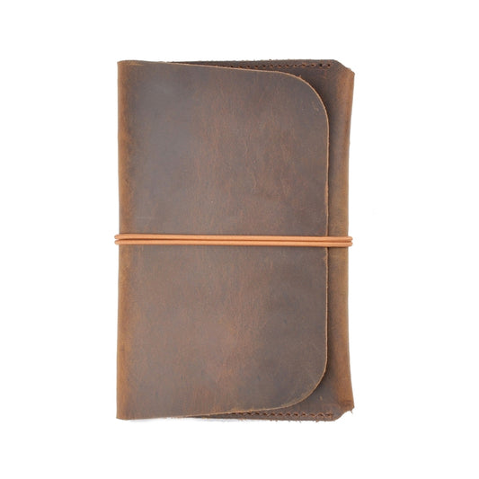 Crazy Horse Skin  Passport Bag Document Holder Retro Boarding Pass Wallet Card Holder