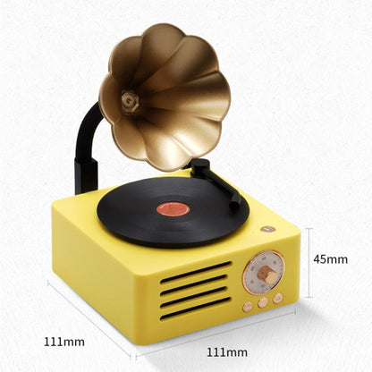 T15 Petunia Retro Vinyl Record Player Wireless Multifunction Mini Bluetooth Audio, Pink