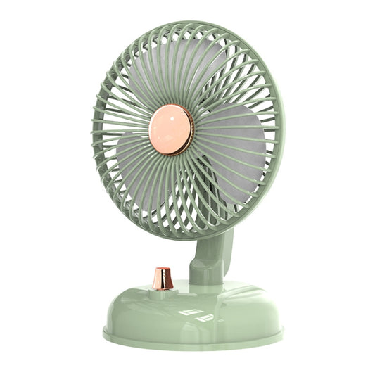 F10 Portable Quiet Desktop Retro Moving Head USB Fan, F10 Bean Green