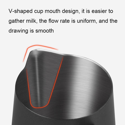 304 Stainless Steel Coffee Pot with Scale, Spec:, 350ml (Black Beak)