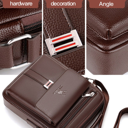 WEIXIER D244 Men Shoulder Bag Large Capacity Business Retro Messenger Bag, D244 Brown