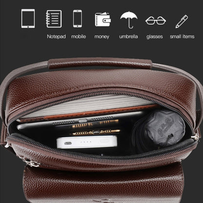 WEIXIER D244 Men Shoulder Bag Large Capacity Business Retro Messenger Bag, D244 Brown