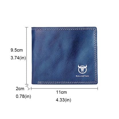 BUFF CAPTAIN 032 Vintage Leather Wallets Coins Card Holder Wallet
