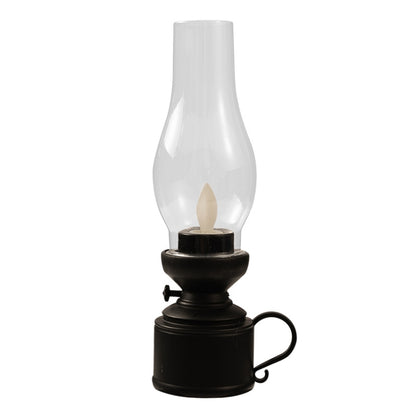 Retro Luminous Kerosene Lamp Christmas Simulation Oil Lamp Decoration, Spec:, Shaking (Black)