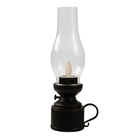 Retro Luminous Kerosene Lamp Christmas Simulation Oil Lamp Decoration, Spec:, Shaking (Black)