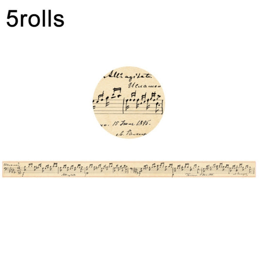 Retro Washi Tape compatible with Journal Scrapbooking Diary Planners, Color: Newspaper Material, Written Notes