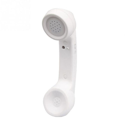 Bluetooth Wireless Connection Retro Microphone External Mobile Phone Handset, Bluetooth White
