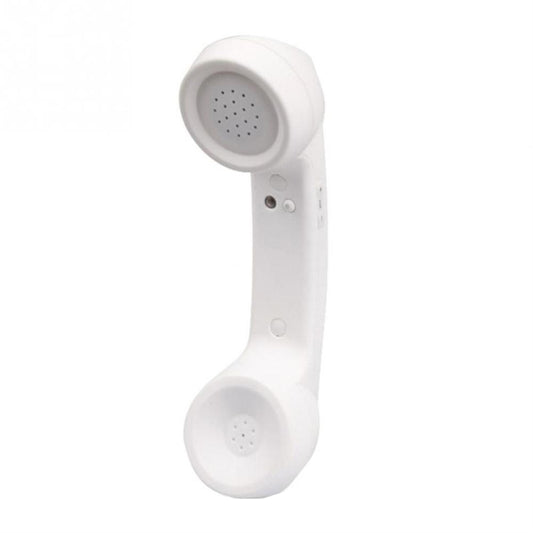 Bluetooth Wireless Connection Retro Microphone External Mobile Phone Handset, Bluetooth White