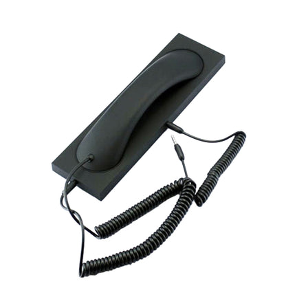 3.5mm Universal Office Mobile Phone Retro External Headset Mobile Phone Handset, 3.5mm Wired Black