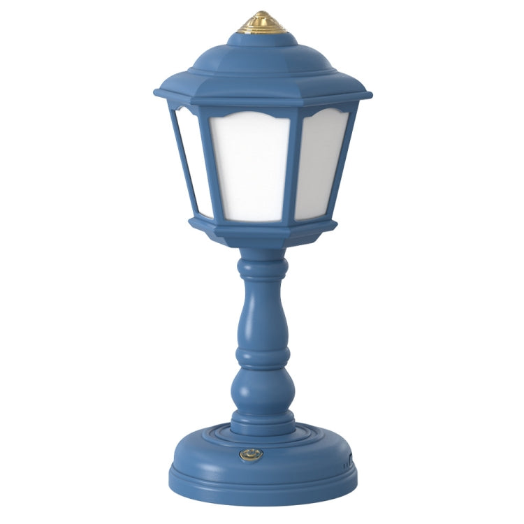 GIVELONG Retro Table Lamp USB Charging Small Night Light, Style:, 320-3 Blue