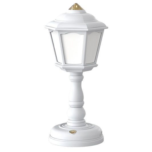 GIVELONG Retro Table Lamp USB Charging Small Night Light, Style:, 320-6 White