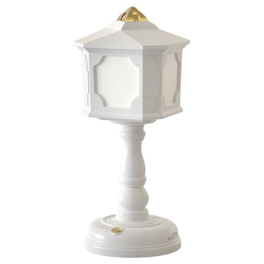 GIVELONG Retro Table Lamp USB Charging Small Night Light, Style:, 321-6 White