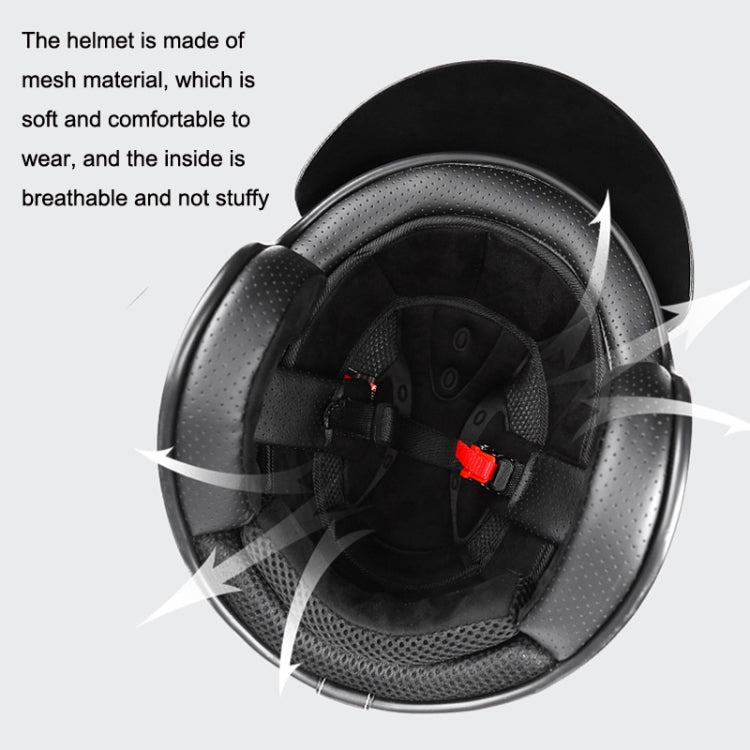 BYB 701 All Seasons Retro Motorcycle Helmet, L