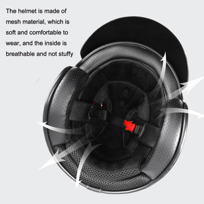 BYB 701 All Seasons Retro Motorcycle Helmet, L