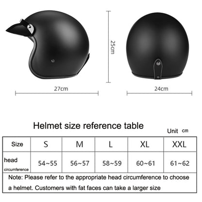 BYB 701 All Seasons Retro Motorcycle Helmet, XXL