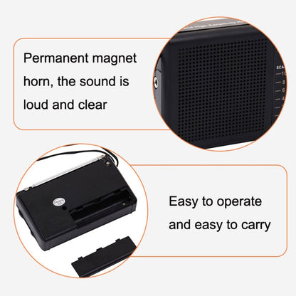 BAIJIALI BJL228 Retro Portable Two Band FM AM Radio Built-in Speaker, BJL228 Black