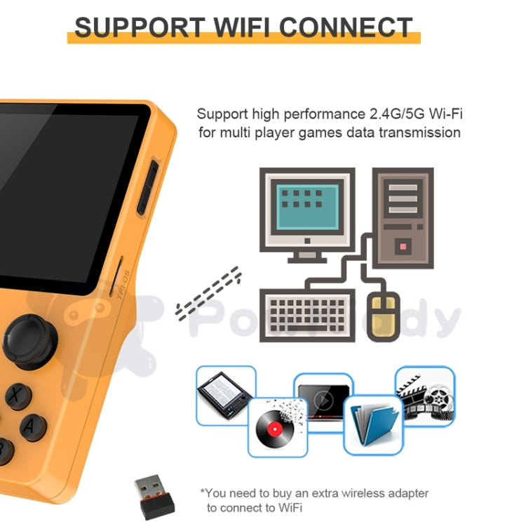 POWKIDDY RGB20S  3.5-Inch IPS Screen Retro Open Source Handheld Game Console, 16GB+256GB  30,000 Games