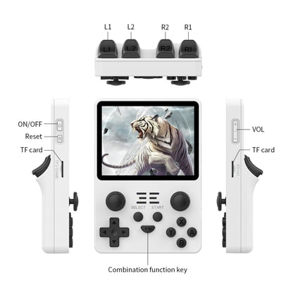 POWKIDDY RGB20S  3.5-Inch IPS Screen Retro Open Source Handheld Game Console, 16GB+64GB 15,000 Games
