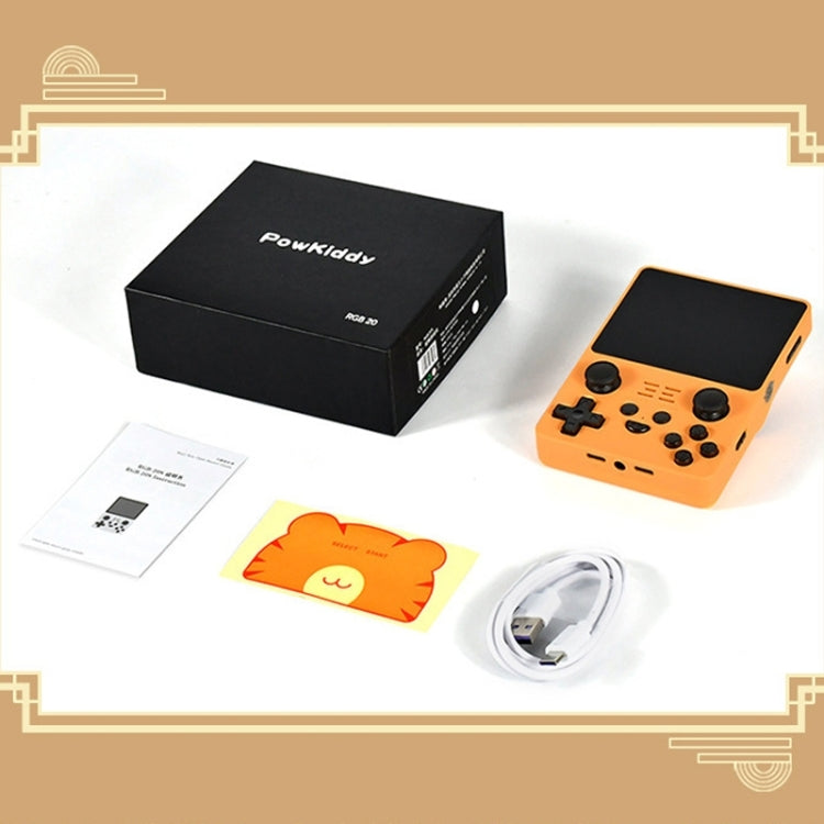 POWKIDDY RGB20S  3.5-Inch IPS Screen Retro Open Source Handheld Game Console, 16GB+64GB 15,000 Games