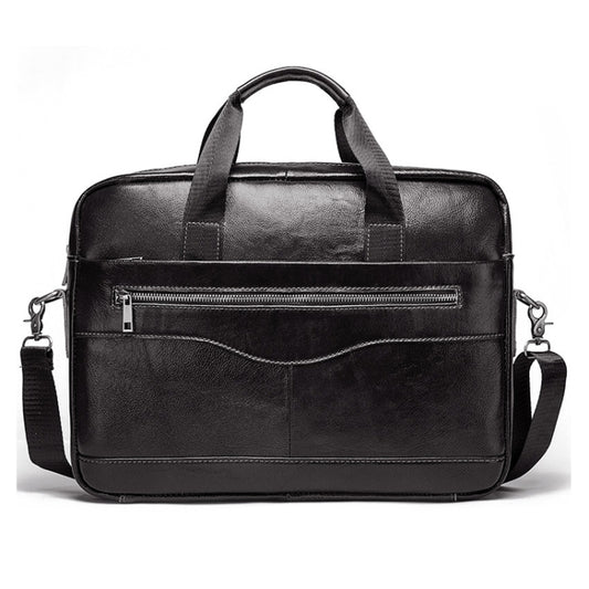 HUMERPAUL Men Leather Meter Bag Retro Messenger Bag Handbag Shoulder Bag, MH509 (Black)