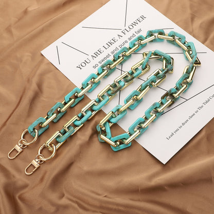 Retro Mobile Phone Chain Lanyard Tortoiseshell Acrylic Resin Bag Chain with Spacer