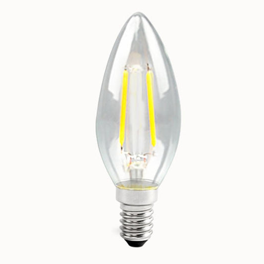 C35 Constant Current Flicker-free LED Highlight Retro Chandelier Lights, Sharp Bulbs E14-2W