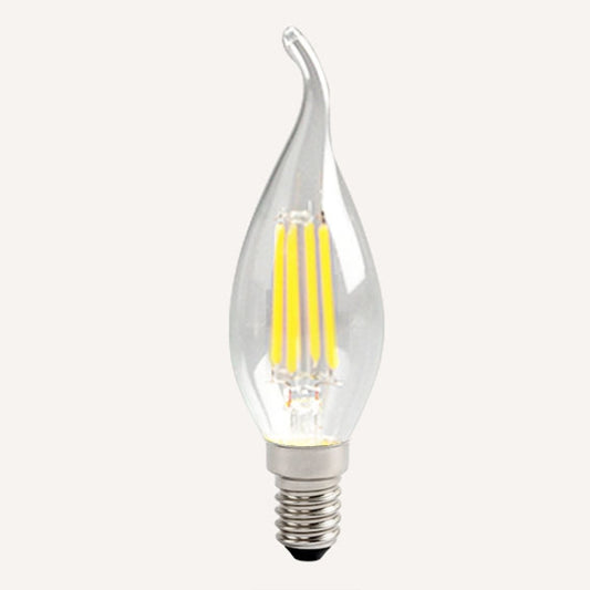 C35 Constant Current Flicker-free LED Highlight Retro Chandelier Lights, Wax Tail E14-4W