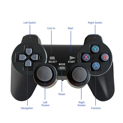 W8PRO 64G Dual System HD Wireless Joystick Retro Gaming Console With 36000+ Games, UK Plug