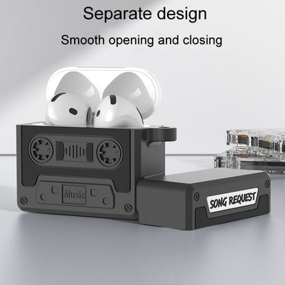 Retro Silicone Tape Shape Earphone Protective Case, Compatible with AirPods 4