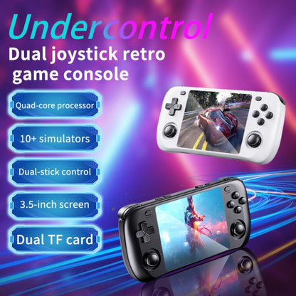 H36S 3.5 Inch IPS HD Screen Retro PSP Game Console Linux System GBA Handheld Video Game Console, 64G
