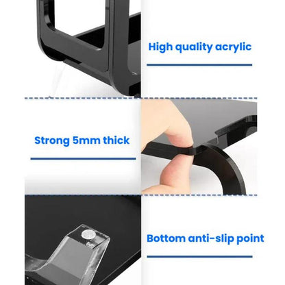 Compatible with Marshall Middleton Speaker Stand Acrylic Retro TV Cabinet Design Desktop Organizer Display Shelf, Compatible with Marshall Middleton