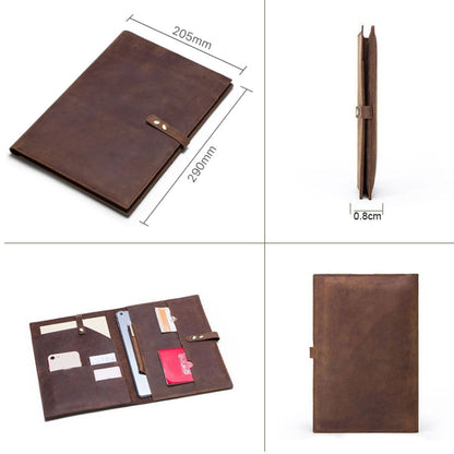 CF2002 Compatible with iPad Pro 10.5 inch Retro Crazy Horse Texture Buckle Multifunctional Tablet PC Protective Leather Case with Mobile Phone / Notebook Pockets & Card Slots, Compatible with iPad Pro 10.5 inch